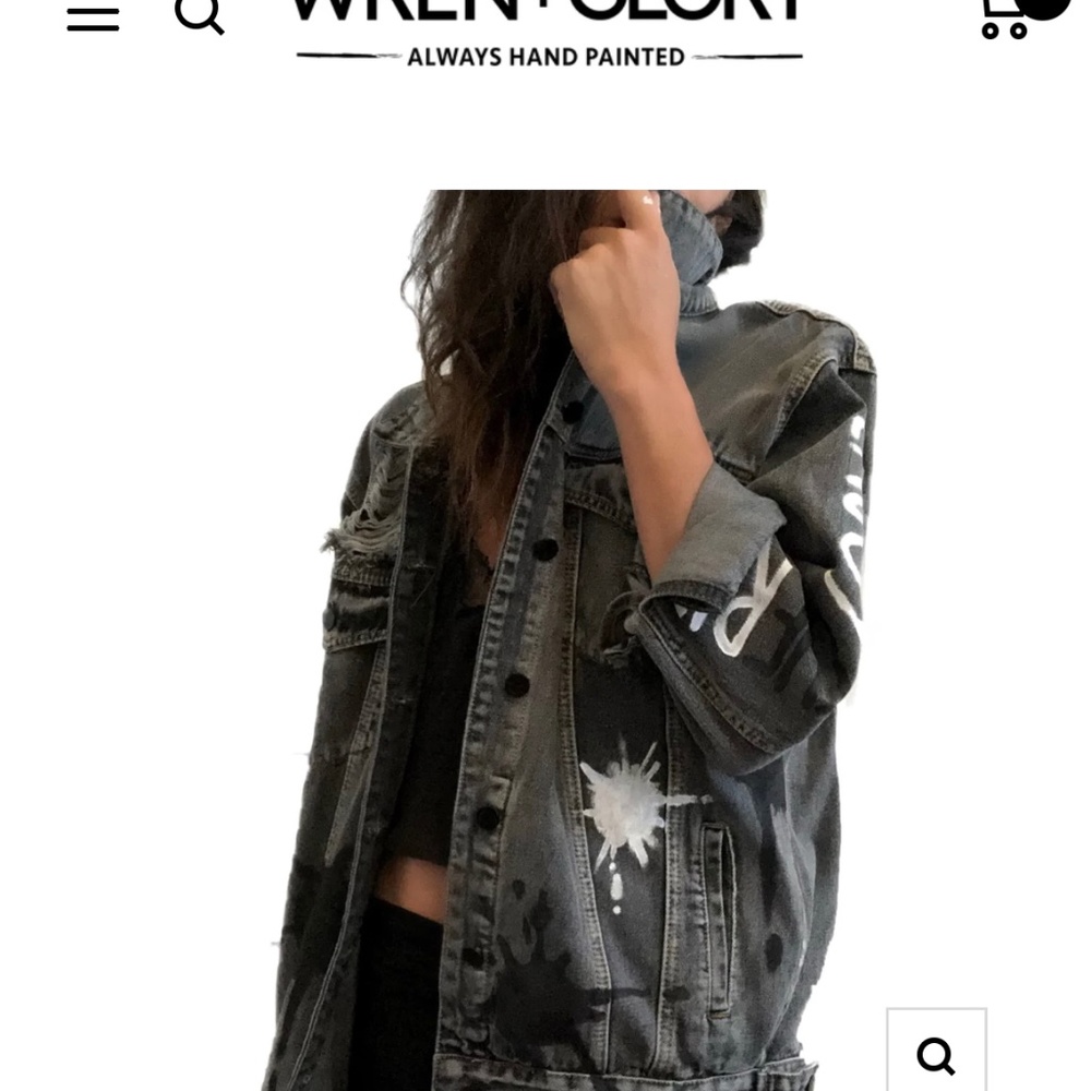 Wren + Glory Jean Jacket “Enjoy The Ride”
